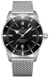 Breitling Superocean Heritage B20 Automatic 46 Black Dial Silver Mesh Bracelet Watch for Men - AB2020121B1A1 Buy Now By Breitling