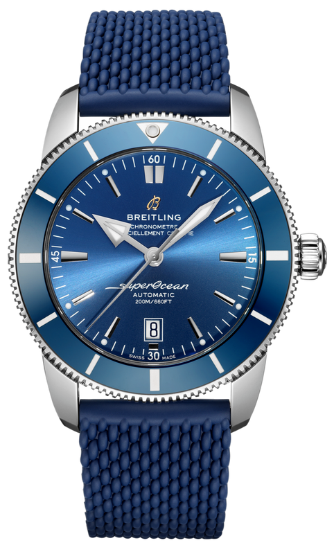 Breitling Superocean Heritage B20 Automatic 46 Blue Dial Blue Mesh Bracelet Watch for Men - AB2020161C1S1 Buy Now By Breitling