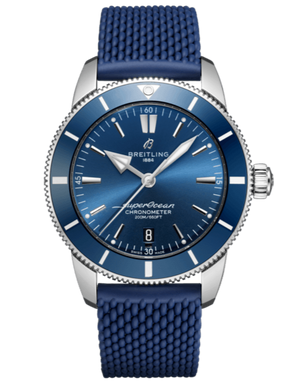 Breitling Superocean Heritage II B20 44mm Blue Dial Blue Rubber Strap Mens Watch - AB2030161C1S1 Buy Now By Breitling