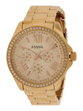 Fossil Cecile Rose Gold Dial Rose Gold Steel Strap Watch for Women - AM4483 Buy Now By Fossil