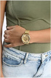 Guess Tri Glitz Quartz Diamonds Gold Dial Gold Mesh Bracelet Watch For Women - W1142L2 Buy Now By Guess