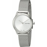 Calvin Klein Minimal White Dial Silver Mesh Bracelet Watch for Women - K3M231Y6 Buy Now By Calvin Klein
