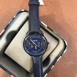 Fossil Tailor Blue Dial Blue Leather Strap Watch for Women - ES4092 Buy Now By Fossil