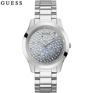 Guess Crush Silver Dial Silver Steel Strap Watch For Women - GW0020L1 Buy Now By Guess