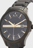 Armani Exchange Hampton Chronograph Black Dial Black Steel Strap Watch For Men - AX2150 Buy Now By Armani Exchange