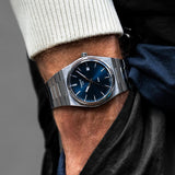 Tissot T Classic PRX Blue Dial Silver Steel Strap Watch For Men - T137.410.11.041.00 Buy Now By Tissot