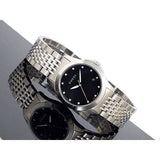 Gucci G Timeless Diamonds Mother of Pearl Black Dial Silver Steel Strap Watch For Women - YA126505 Buy Now By Gucci