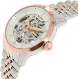 Fossil Townsman Automatic Skeleton White Dial Two Tone Steel Strap Watch for Men - ME3075 Buy Now By Fossil