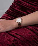 Guess Crystalline Diamonds Silver Dial Rose Gold Steel Strap Watch for Women - GW0114L3 Buy Now By Guess