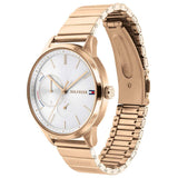 Tommy Hilfiger Brooke Silver Dial Rose Gold Steel Strap Watch for Women - 1782021 Buy Now By Tommy Hilfiger