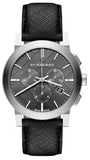 Burberry The City Grey Dial Black Leather Strap Watch for Men - BU9359 Buy Now By Burberry