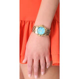 Marc Jacobs Amy Blue Dial Gold Steel Strap Watch for Women - MBM3220 Buy Now By Marc Jacobs