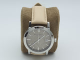 Burberry The City Silver Dial Beige Leather Strap Unisex Watch - BU9010 Buy Now By Burberry