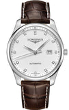 Longines Master Collection Automatic 40mm White Dial Brown Leather Strap Watch for Men - L2.793.4.77.3 Buy Now By Longines