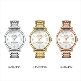 Coach Delancey White Dial Rose Gold Steel Strap Watch for Women - 14502497 Buy Now By Coach
