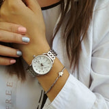 Fossil Tailor Silver Dial Silver Steel Strap Watch for Women - ES3712 Buy Now By Fossil