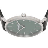 Coach Charles Green Dial Black Leather Strap Watch for Men - 14602436 Buy Now By Coach