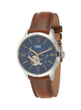 Fossil Townsman Automatic Blue Dial Brown Leather Strap Watch for Men - ME3110 Buy Now By Fossil