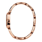 Gucci G Gucci Diamonds Black Dial Rose Gold Steel Strap Watch For Women - YA125409 Buy Now By Gucci