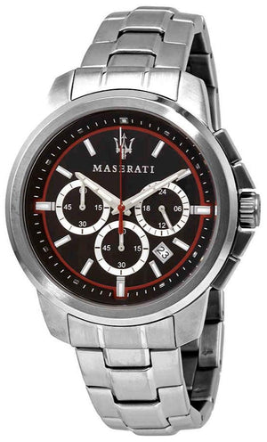 Maserati Successo Chronograph Black Dial Silver Steel Strap Watch For Men - R8873621009 Buy Now By Maserati