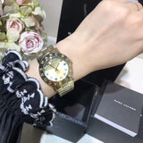 Marc Jacobs Amy Dexter Gold Dial Gold Steel Strap Watch for Women - MBM3215 Buy Now By Marc Jacobs