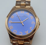 Marc Jacobs Henry Blue Dial Rose Gold Steel Strap Watch for Women - MBM3213 Buy Now By Marc Jacobs