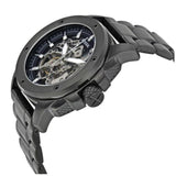 Fossil Modern Machine Automatic Silver Dial Black Steel Strap Watch for Men - ME3080 Buy Now By Fossil