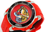 Gucci Dive Quartz Red Dial Red Rubber Strap Watch For Men - YA136315 Buy Now By Gucci