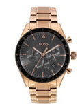 Hugo Boss Trophy Grey Dial Rose Gold Steel Strap Watch for Men - 1513632 Buy Now By Hugo Boss