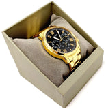 Guess Hendrix Multifunction Black Dial Gold Steel Strap Watch for Men - W1309G2 Buy Now By Guess