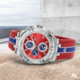 Maurice Lacroix Aikon Beach Volley Vikings Limited Edition Red Dial Red Rubber Strap Watch for Men - AI1018-SS001-530-6 Buy Now By Maurice Lacroix