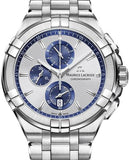 Maurice Lacroix Aikon Chronograph Silver Dial Silver Steel Strap Watch for Men - AI1018-SS002-131-1 Buy Now By Maurice Lacroix