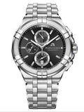 Maurice Lacroix Aikon Chronograph Black Dial Silver Steel Strap Watch for Men - AI1018-SS002-330-1 Buy Now By Maurice Lacroix