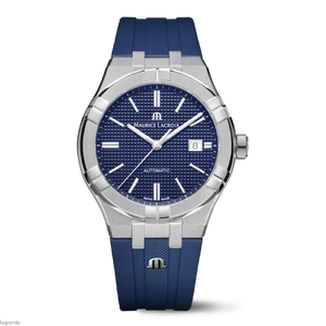Maurice Lacroix Aikon Automatic Date Blue Dial Blue Silicone Strap Watch For Men - AI6008-SS000-430-4 Buy Now By Maurice Lacroix