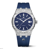 Maurice Lacroix Aikon Automatic Date Blue Dial Blue Silicone Strap Watch For Men - AI6008-SS000-430-4 Buy Now By Maurice Lacroix