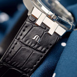 Maurice Lacroix Aikon Date Automatic Black Dial Black Leather Strap Watch For Men - AI6008-SS001-330-1 Buy Now By Maurice Lacroix