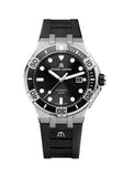 Maurice Lacroix Aikon Venturer Black Dial Black Rubber Strap Watch for Men - AI6058-SS001-330-1 Buy Now By Maurice Lacroix