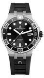 Maurice Lacroix Aikon Venturer Black Dial Black Rubber Strap Watch for Men - AI6058-SS001-330-1 Buy Now By Maurice Lacroix