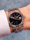 Maurice Lacroix Aikon Date Quartz Black Dial Silver Steel Strap Watch for Men - AI1108-SS002-330-1 Buy Now By Maurice Lacroix