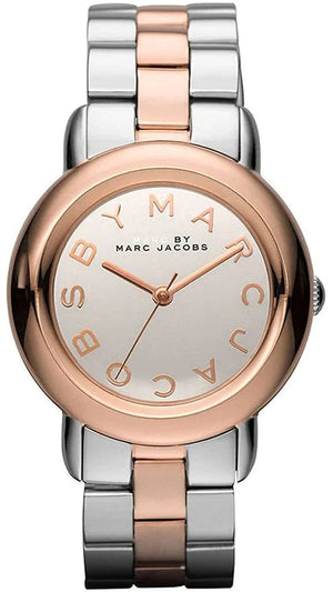 Marc Jacobs Marc Silver Dial Two Tone Steel Strap Watch for Women- MBM3170 Buy Now By Marc Jacobs