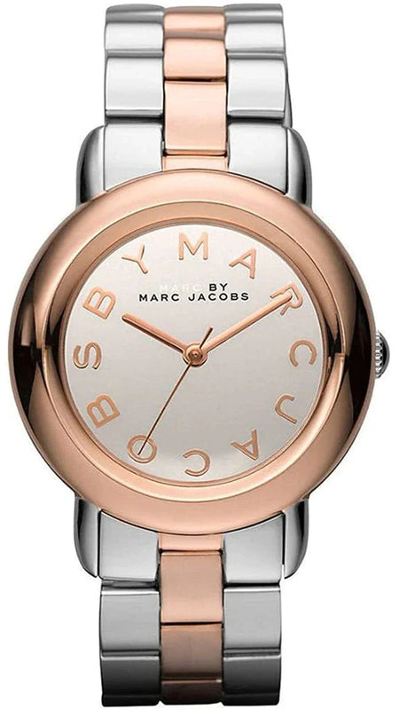 Marc Jacobs Marc Silver Dial Two Tone Steel Strap Watch for Women- MBM3170 Buy Now By Marc Jacobs