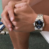 Maurice Lacroix Aikon Date Blue Dial Silver Steel Strap Watch for Men - AI1108-SS002-430-1 Buy Now By Maurice Lacroix