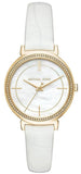 Michael Kors Cinthia Mother of Pearl Dial White Leather Strap Watch for Women - MK2662 Buy Now By Michael Kors