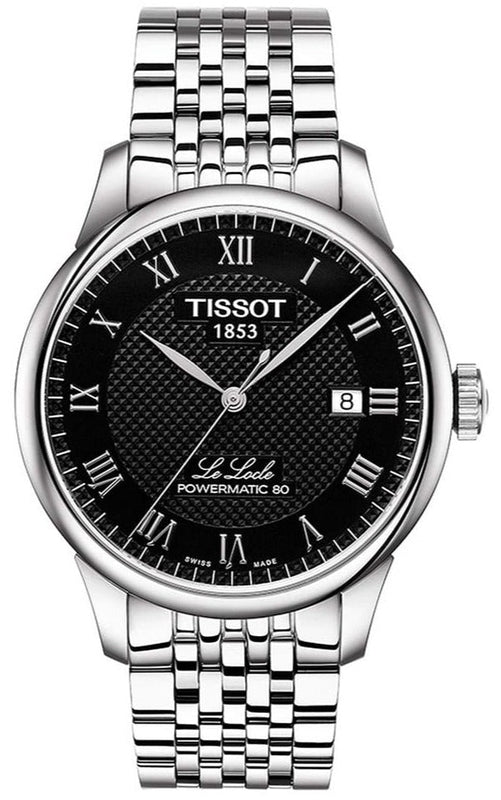 Tissot T Classic Le Locle Powermatic 80 Black Dial Silver Steel Strap Watch For Women - T41.1.483.53 Buy Now By Tissot