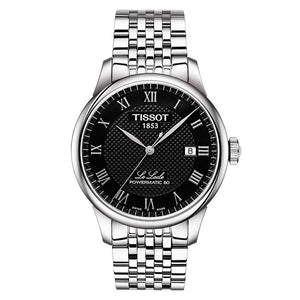 Tissot Le Locle Automatic Black Dial Silver Steel Strap Watch For Men - T41.1.483.53 Buy Now By Tissot