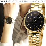 Marc Jacobs Baker Black Dial Gold Steel Strap Watch for Women - MBM3355 Buy Now By Marc Jacobs