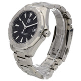 Tag Heuer Aquaracer Quartz Black Dial Silver Steel Strap Watch for Men - WAY1110.BA0928 Buy Now By Tag Heuer