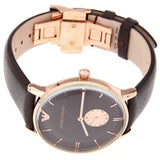 Emporio Armani Classic Brown Dial Brown Leather Strap Watch For Men - AR0383 Buy Now By Emporio Armani
