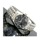 Emporio Armani Velente Chronograph Black Dial Silver Steel Strap Watch For Women - AR0674 Buy Now By Emporio Armani