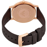 Emporio Armani Dress Quartz White Dial Brown Leather Strap Watch For Men - AR11011 Buy Now By Emporio Armani